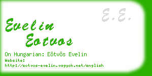 evelin eotvos business card