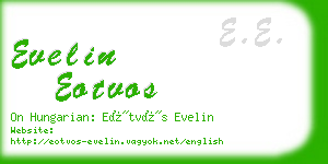 evelin eotvos business card